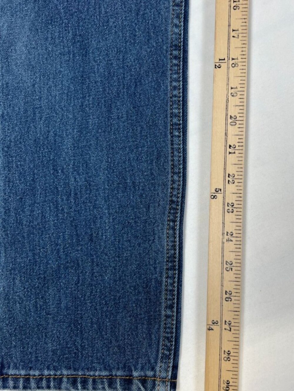 Levi's 505 Men's 29x30 Blue Denim Jeans Straight Leg Regular Fit - Picture 7 of 8